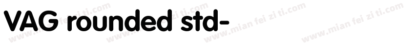 VAG rounded std字体转换
